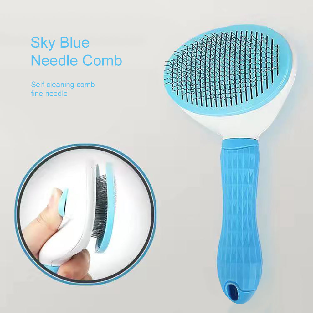 Pet Dog Cat Hair Brush Dog Comb Grooming And Care Cat Brush Stainless Steel Comb For Long Hair Dogs Cleaning Pets Dogs Supplies