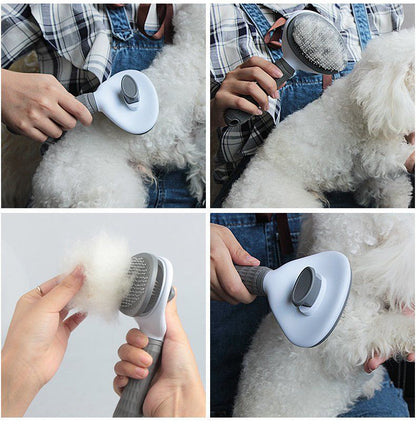 Pet Dog Cat Hair Brush Dog Comb Grooming And Care Cat Brush Stainless Steel Comb For Long Hair Dogs Cleaning Pets Dogs Supplies