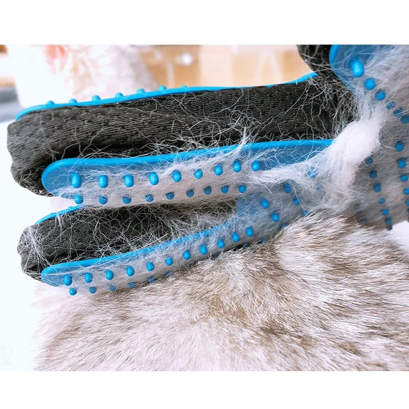 Pet Glove Cat Grooming Glove Cat Hair Deshedding Brush Remover Brush For Animal Gloves Dog Comb for Cats Bath Clean Massage Hair