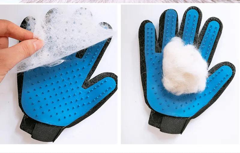 Pet Glove Cat Grooming Glove Cat Hair Deshedding Brush Remover Brush For Animal Gloves Dog Comb for Cats Bath Clean Massage Hair