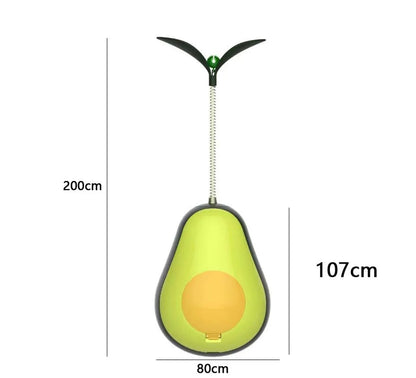 Popular new cat toy avocado shaped multifunctional mint ball leaked Roly-poly toy cat toy