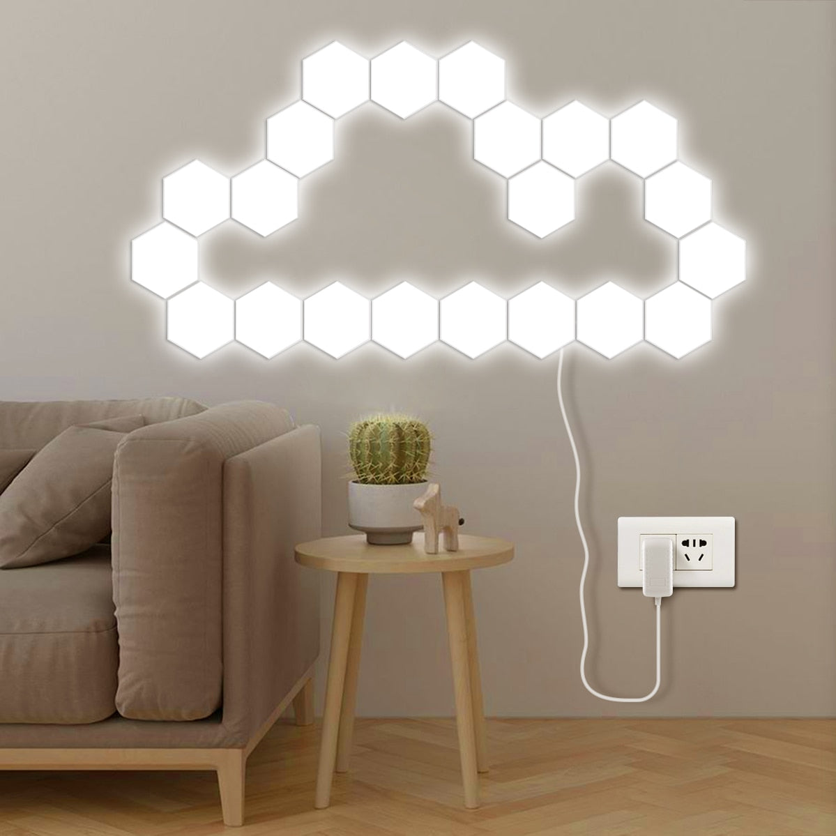 Quantum lamp LED Panel Light Magnetic Hexagons Modular Touch Sensitive sensor Lights DIY Wall Creative Decoration painel led