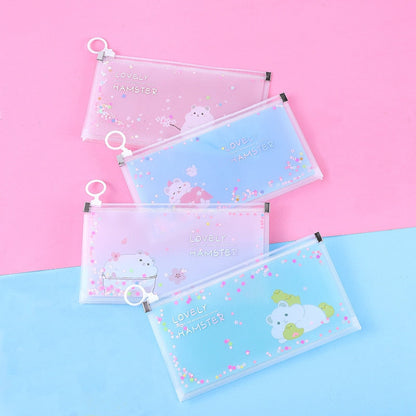 Quicksand Pencil Bags Storage Bag Cartoon Kawaii Pencil Case School Supplies Stationery