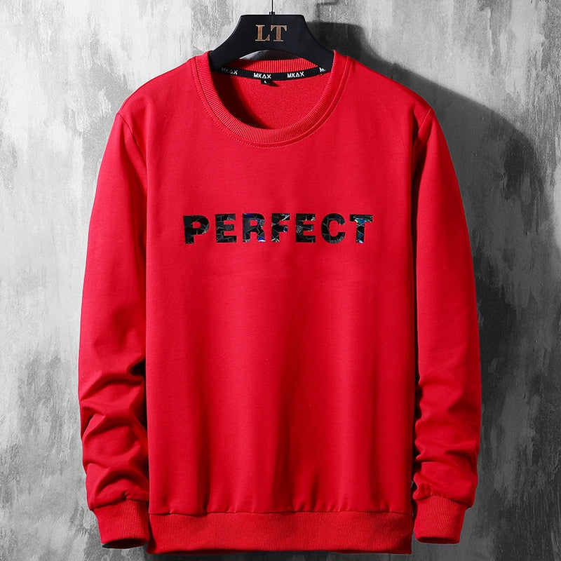Red Black Streetwear Hoodies Men'S Hip Hop Long Sleeves Streets Sweatshirt M09 2