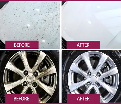 Rust Remover Spray Remove Iron Particles Car Paint Motorcycle RV Boat Faucet Metal Use Car Wax Car Wash Refurbishing Polishing