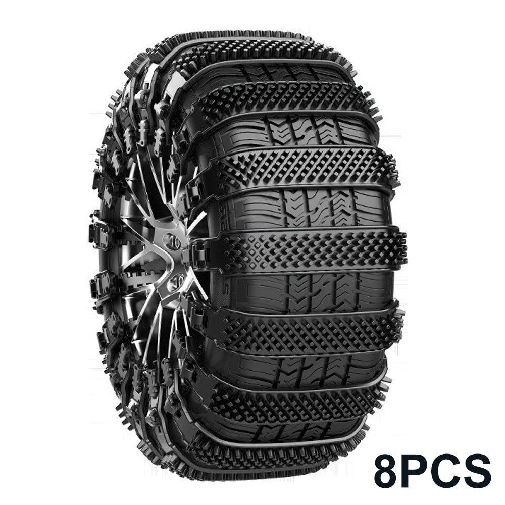 Snow Chain 1/2/4/8/10 Pcs Tyre Chain Urethane Set Wheel Ties Belts Car Tires Chains Winter Anti-Slip Chain Anti Skid Snow Chains 8Pcs