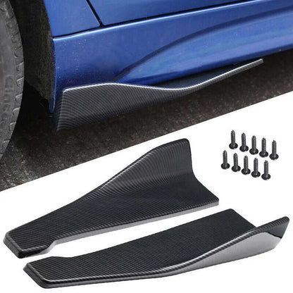 1 Pair Car Rear Bumper Lip Trim Protector Car Side Skirt Cover Car Corner Bumper Guards with screws Universal Fit