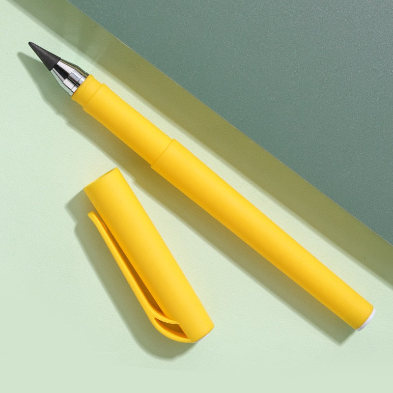 Unlimited Writing Pencil No Ink Pen Magic Pencils for Art Sketch Painting Stationery School Supplies Kids Novelty Gifts yellow