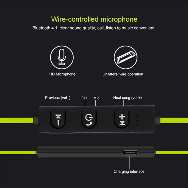 Wireless Bluetooth Earphones Wireless Headset Music Sport Headset Gaming Handsfree wireless headphones for All Smart Phones