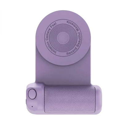 Magnetic Wireless Charger Stand Camera Handle Photo Bracket Bluetooth Mobile Phone Anti-shake Selfie Device Fast Charging Holder Purple