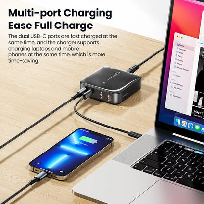 Toocki Charger Charging Station Multi Port 67W GaN USB Charger Desktop Type C PD QC Quick Charge For iPhone MacBook Pro Xiaomi