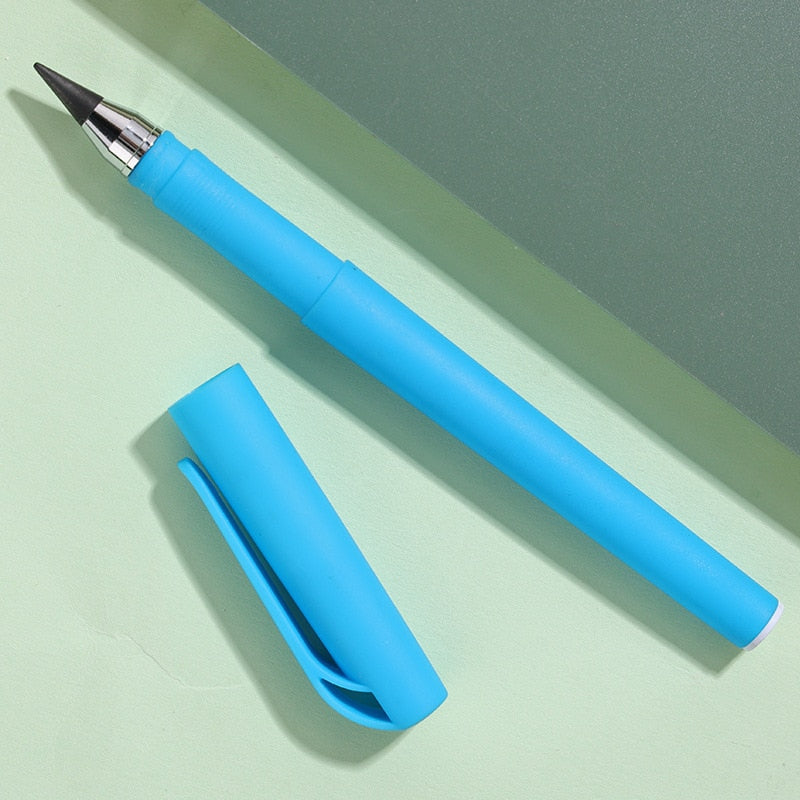 Unlimited Writing Pencil No Ink Pen Magic Pencils for Art Sketch Painting Stationery School Supplies Kids Novelty Gifts Light blue