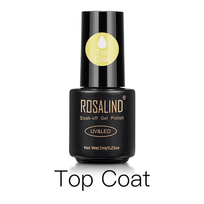 ROSALIND Gel Nail Polish Lamp All For Nails Art Manicure With Matt Base Top Coat Semi Permanant Gellak Nail Gel Polish Varnishes TOP