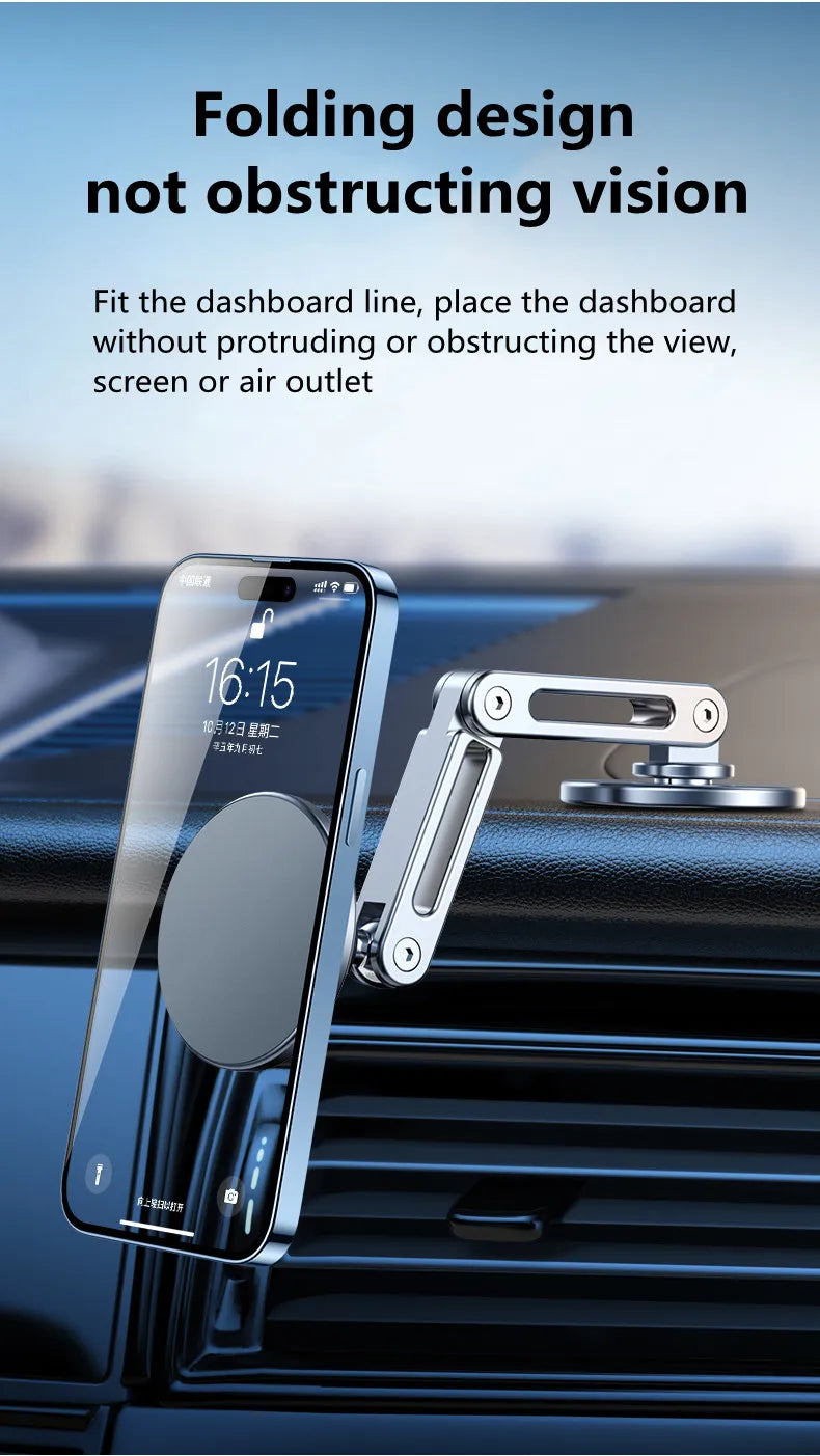Magnetic Car Phone Holder Stand Magnet Car Mount GPS Smartphone Mobile Support In Car Bracket for Macsafe iPhone Samsung Xiaomi