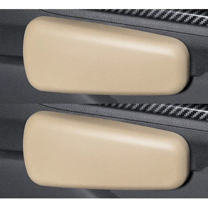 2pcs Car Knee Pads Leg Pads Car Leg Rests Knee Pads Car Door Control Leg Pads Universal Foot Pads Auto Interior Pillow Armrest 2pcs-Beige Four Seasons Polyester