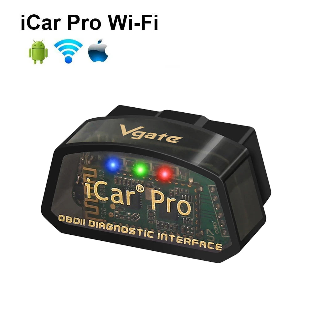 Original Vgate iCar Pro elm327 OBD2 Car diagnostic Tool WIFI for Android/IOS BT3.0 BT4.0 ODB2 Car Scanner Tool Wi-Fi CHINA