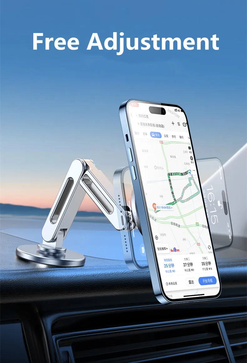 Magnetic Car Phone Holder Stand Magnet Car Mount GPS Smartphone Mobile Support In Car Bracket for Macsafe iPhone Samsung Xiaomi