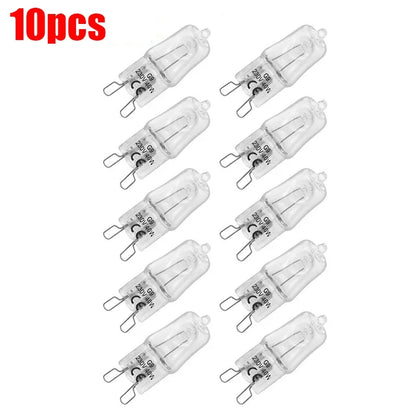 2/10PCS 40W LED Halogen Lamp Beads 220-230V Indoor Lighting Bulb G9 High Temperature Inserted Beads Crystal Halogen Bulb Lights 10PCS