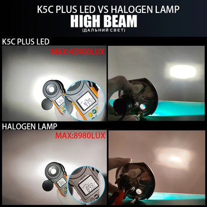 DAWNKNIGHT K5C PLUS 140W H7 Led Bulbs 4300K LED H4 H11 HB3 9005 HB4 9006 K6C Led Double Copper Tube Fog Light 12V 2PCS