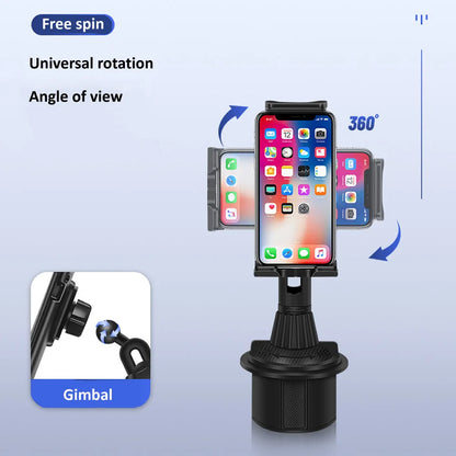 HKGK Tablet Cup Holder Mount 360 Adjustable Smartphone Holder Car 270 Tilt Bar Triangular Base Ram Mount Tablet Holder For SUVs