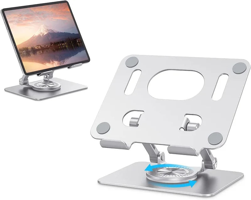 360 Tablet Desk Mobile Phone Holder Stand Adjustable Aluminum Alloy Desktop Lazy Bracket Foldable For iPhone iPad Laptop Samsung
