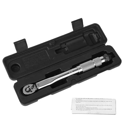 5-25N.m Micrometer Car Motorbike Disassembly Tool Professional Adjustable Torque Wrench 1/4'' Drive Spanner Hand Tool 3/8Adapter