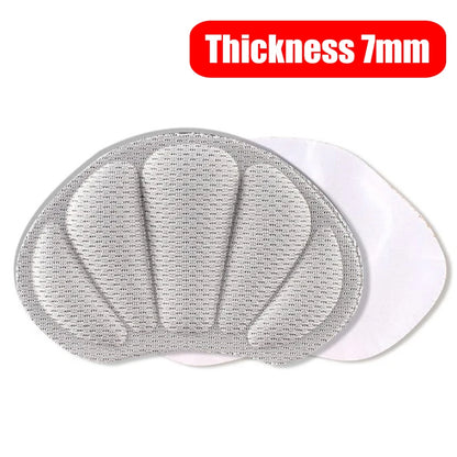 Insoles Patch Heel Pads for Sport Shoes Adjustable Size Antiwear Feet Pad Cushion Insert Insole Heel Protector Back Sticker E - Gray (7mm )