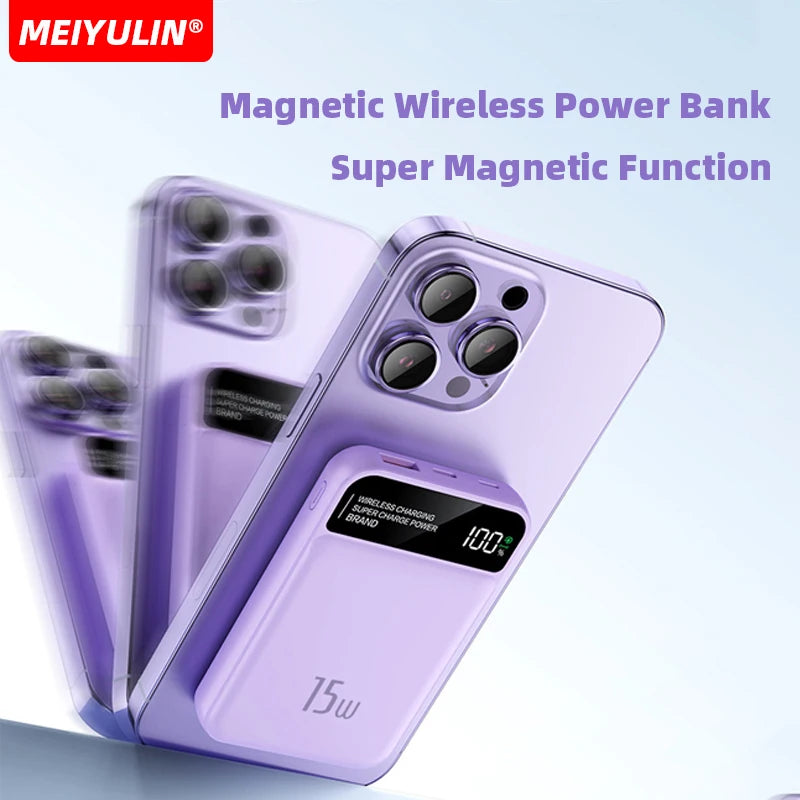 New Magsafe Magnetic Power Bank 10000mAh 15W Wireless Fast Charge PD20W Fast Charge Wholesale Gift