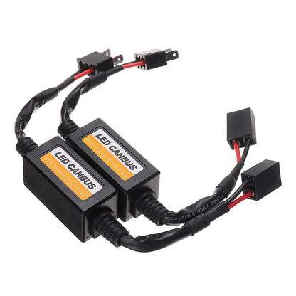 High Quality New Style Practical To Use Brand New Car Spare Parts Decoders Car H7 2pcs/set Black DC 9V-16V LED Canbus Fog Light