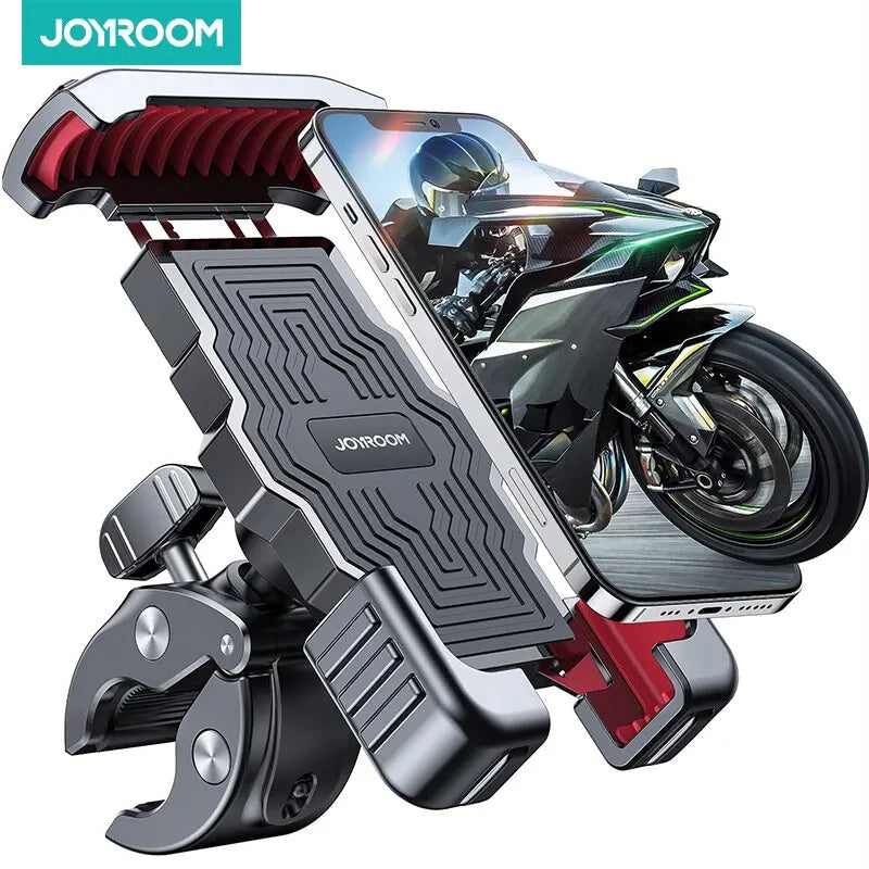 Joyroom Motorcycle Phone Holder Mount Quick Install 1s Automatically Lock & Release,Widely for Phone 4.7"-7'' Bike Phone Holder