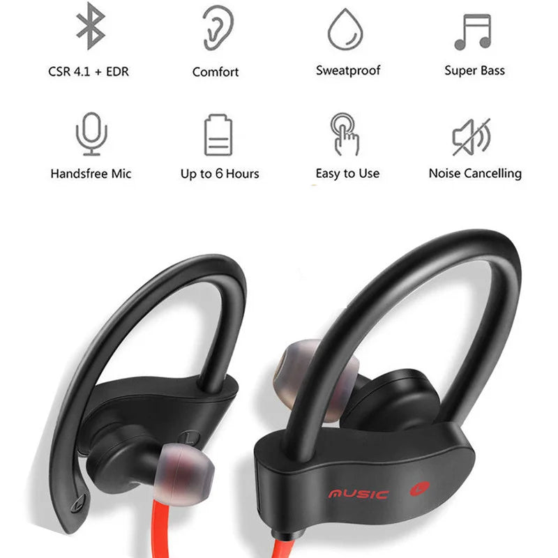 Wireless Bluetooth Earphones Wireless Headset Music Sport Headset Gaming Handsfree wireless headphones for All Smart Phones