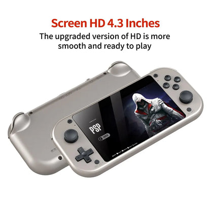 BOYHOM M17 Retro Handheld Video Game Console Open Source Linux System 4.3 Inch IPS Screen Portable Pocket Video Player for PSP