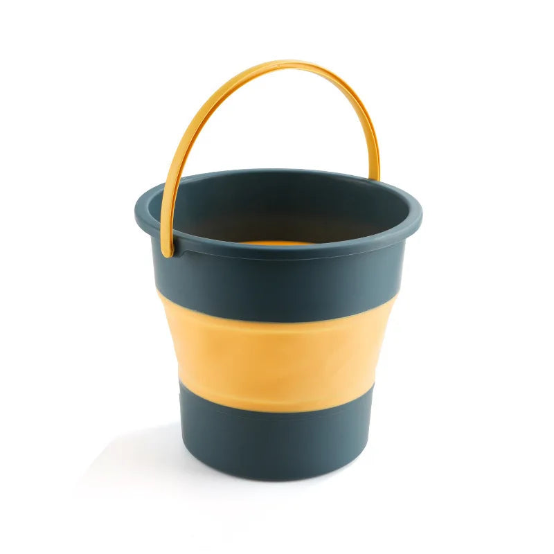 5L/10L Portable Folding Bucket Multifunctional Thickened Silicone Bucket for Car Washing and Fishing Camping Folding Bucket CHINA