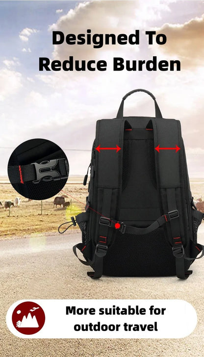 Men Travel Backpack 50-80L Large Capacity Expandable Backpack For Men 17 Inch Laptop Bags Fashion Oxford With Shoe Compartment