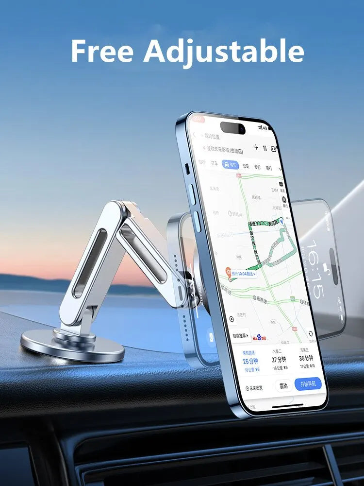 Magnetic Car Phone Holder Stand Magnet Car Mount GPS Smartphone Mobile Support In Car Bracket for Macsafe iPhone Samsung Xiaomi