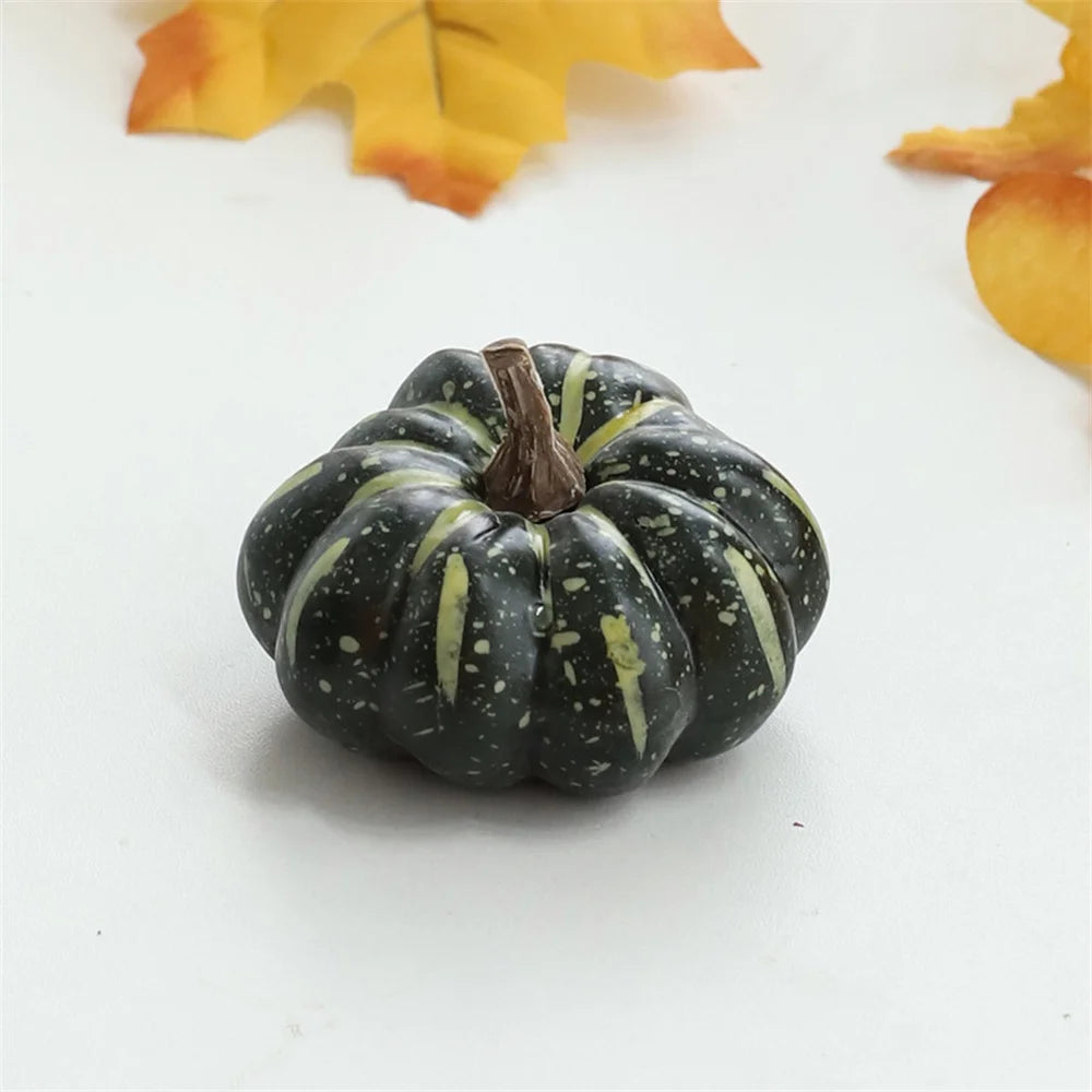 Mini Artificial Halloween Pumpkin Decor Simulation Vegetable DIY Craft Halloween Home Party Decoration Props Farmhouse Harvest