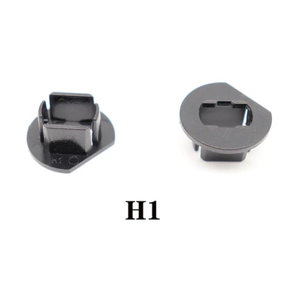 2Pcs Black Car LED Headlight Bulb Adapter Holder Base Sockets Retainer for H1 H3 H4 H7 H11 H13 9004 9005 9006 9007