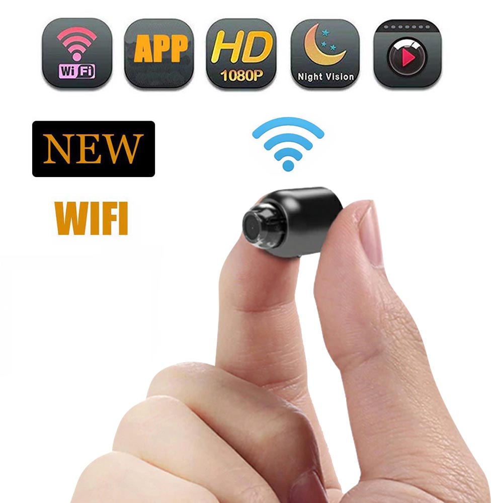 HD 1080P Mini WiFi Camera Indoor Home Security Wide Angle Night Vision Motion Surveillance Wireless Micro Camera Baby Monitor