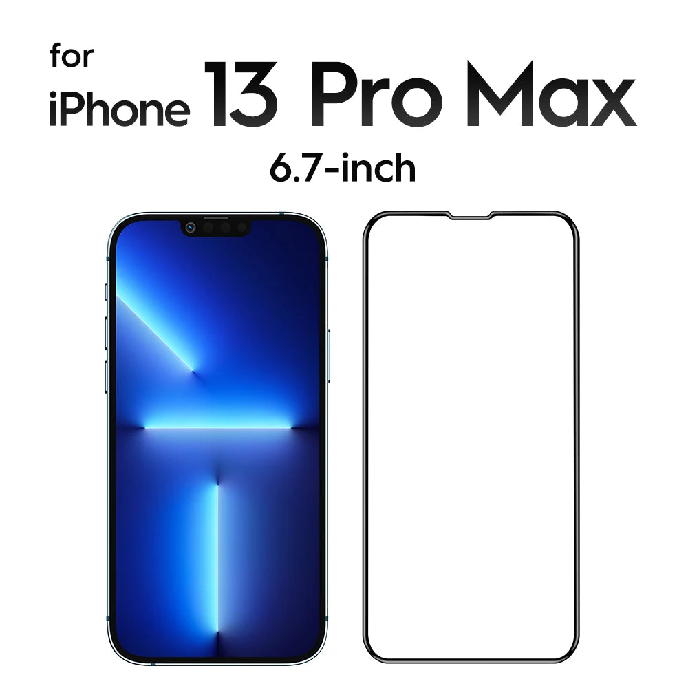 iPhone 15 14 Full Cover Tempered Glass for iPhone 15 Pro Max 14 Pro 13 12 mini 11 XR HD Screen Protector iPhone 13 Pro Max