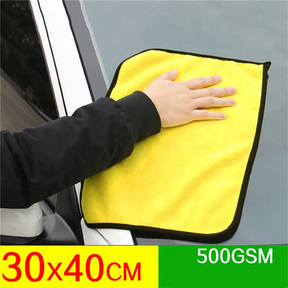 mling 30x30/60CM Car Wash Microfiber Towel Car Cleaning Drying Cloth Hemming Car Care Cloth Detailing Car Wash Towel For Toyota 30x40cm