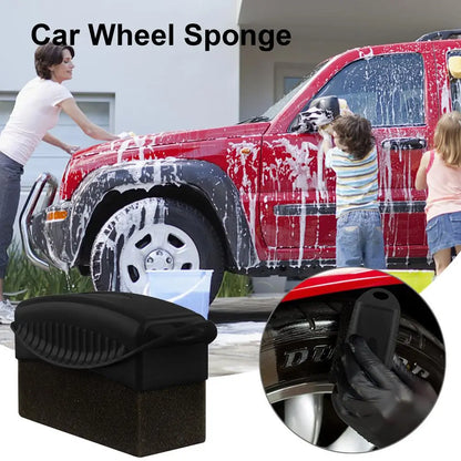 Car Wheel Polishing Waxing Sponge Brush High Pressure Cleaner Car Tire Cleaning Brush Car Products Car Detail Clean Accessories