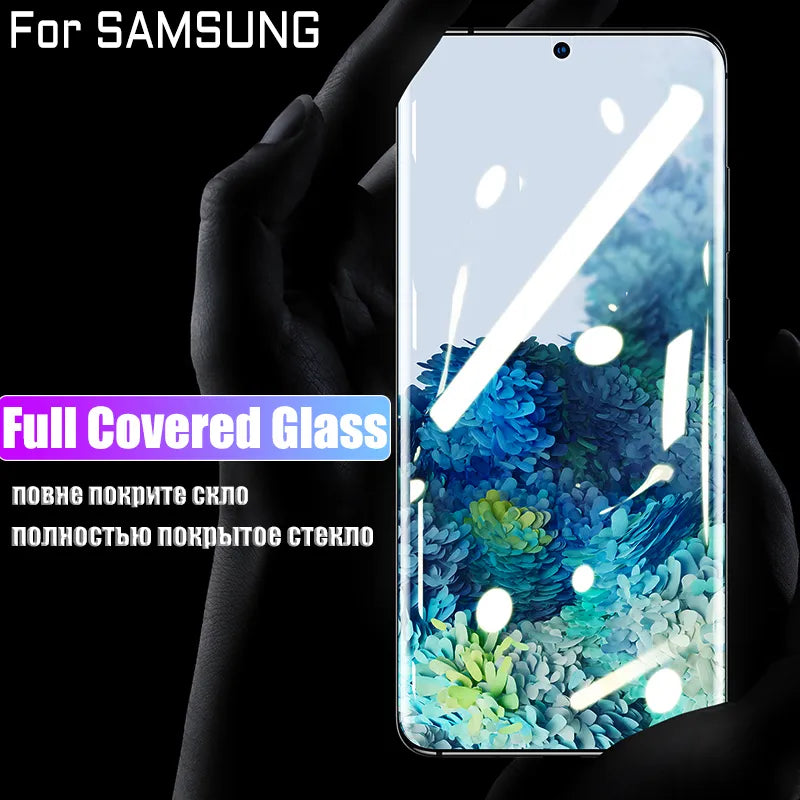 UV Glue Tempered Glass For Huawei Magic 5 P30 Pro Mate 20 50 40 P50 Pro P40 lite Protective Film Nova 7 8 9 10 Screen Protector