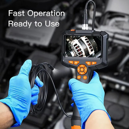 Industrial Endoscope Camera 4.3inch IPS Screen IP67 Waterproof HD1080P 8mm Lens Pipe Sewer Inspection Camera Borescope For Car