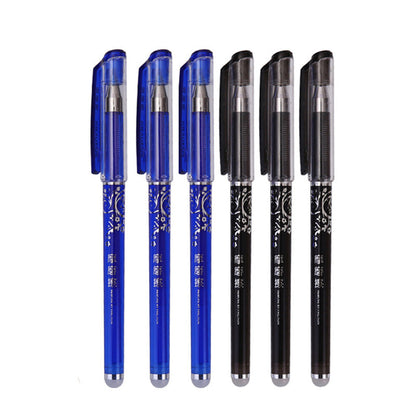 0.5mm Erasable Gel Pen Set Black Blue Red Ink Refill Rod Kawaii Pens Washable Handle School Office Supplies Writing Stationery