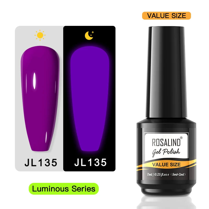 ROSALIND Gel Nail Polish Lamp All For Nails Art Manicure With Matt Base Top Coat Semi Permanant Gellak Nail Gel Polish Varnishes RAI-JL135