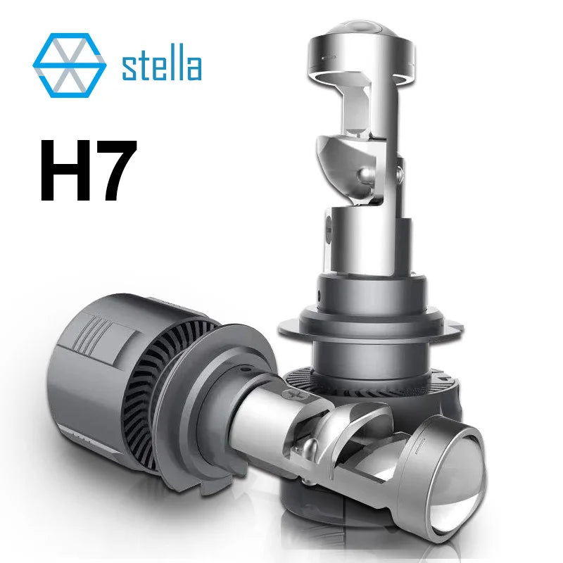 Stella 2x H7 H11 LHD/RHD LED Headlight Mini Lens Projector 9005/9006 Auto Low Beam STG Canbus Bulb For Car/Motor 12v 80W 10000LM