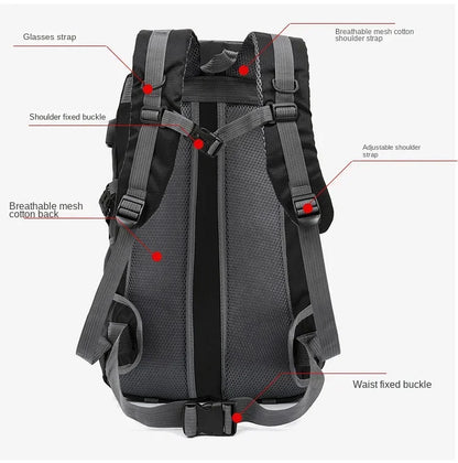 Quality Nylon Waterproof Travel Backpacks Men Climbing Travel Bags Hiking Backpack Outdoor Sport School Bag Men Backpack Women