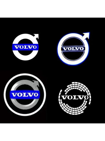 2Pcs/4Pcs is suitable for Volvo V40V60V90XC40XC60XC90S6S90 car LED welcome lamp projector logo ghost lamp auto parts decoration.