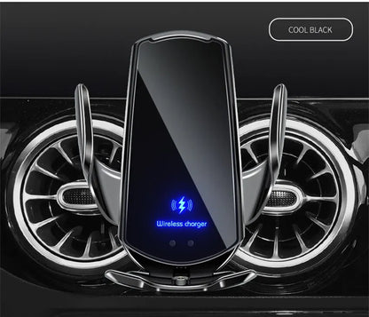 Car Wireless Charger Magnetic Auto Car Mount Phone Holder For iPhone Samsung Xiaomi Infrared Induction 15W Fast Charging Station