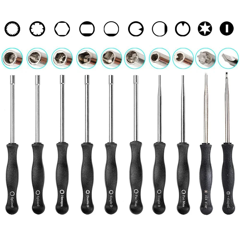 10 Pcs Carburetor Adjustment Tool Screwdriver Kit for 2 Cycle Carburator Adjusting Small Carb Tune up Carburetor Adjuster Tool 10 PCS